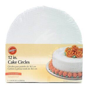 “Wilton” 12 in. Cake Circles – Set of 8 – NEW